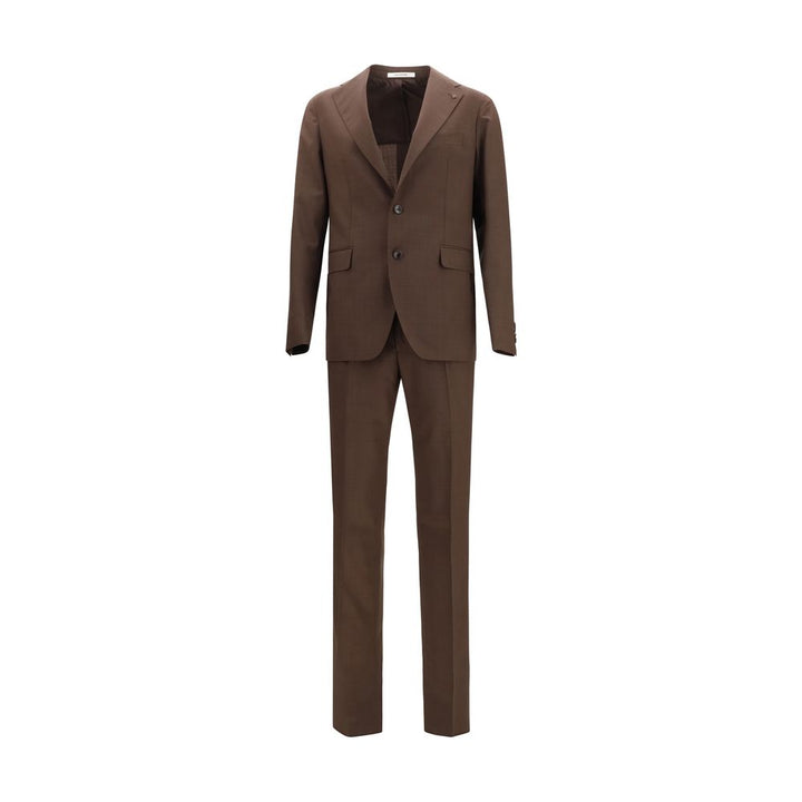 Tagliatore Brown Wool Oves Aries Two-Piece Suit