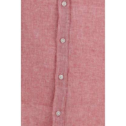 Hugo Boss Black Multicolor Linen Shirt
