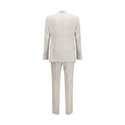 Hugo Boss Black Gray Linen Two-Piece Suit