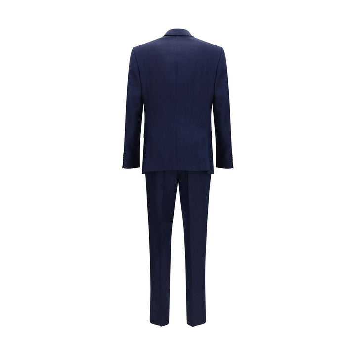 Hugo Boss Black Blue Linen Two-Piece Suit