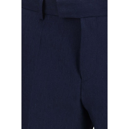 Hugo Boss Black Blue Linen Two-Piece Suit