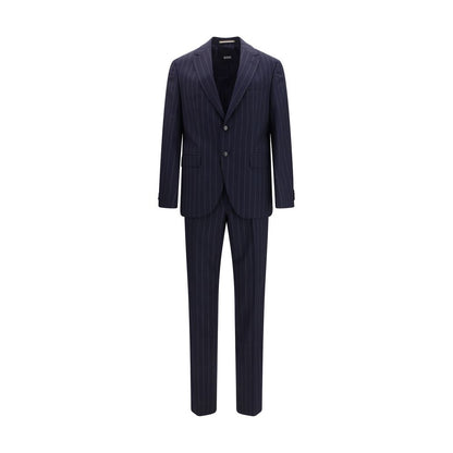 Hugo Boss Black Blue Wool Oves Aries Two-Piece Suit