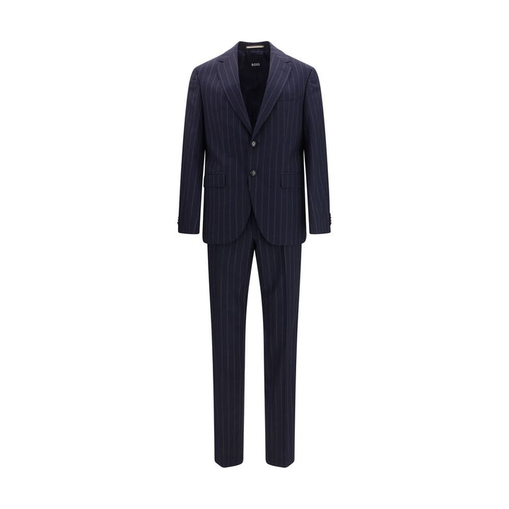 Hugo Boss Black Blue Wool Oves Aries Two-Piece Suit