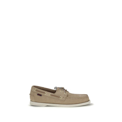 Sebago Beige Calf Leather Bos Taurus Slip-On Loafers