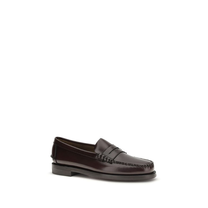 Sebago Brown Calf Leather Bos Taurus Slip-On Loafers