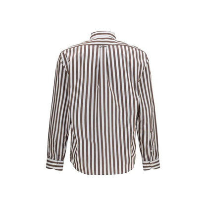 Sebago Brown Cotton Pattern Shirt
