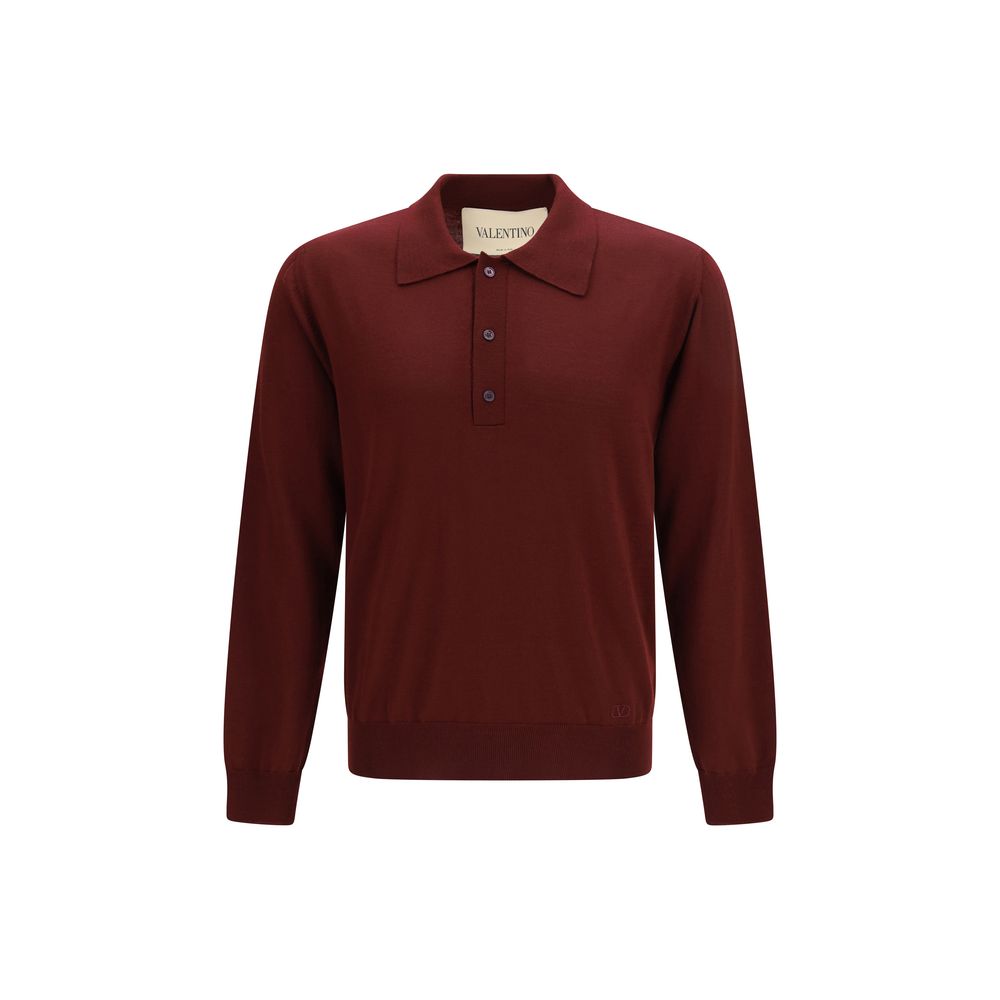 Camisa polo Valentino de lana Burdeos Oves Aries