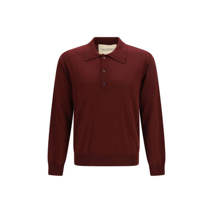 Camisa polo Valentino de lana Burdeos Oves Aries