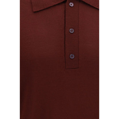 Camisa polo Valentino de lana Burdeos Oves Aries