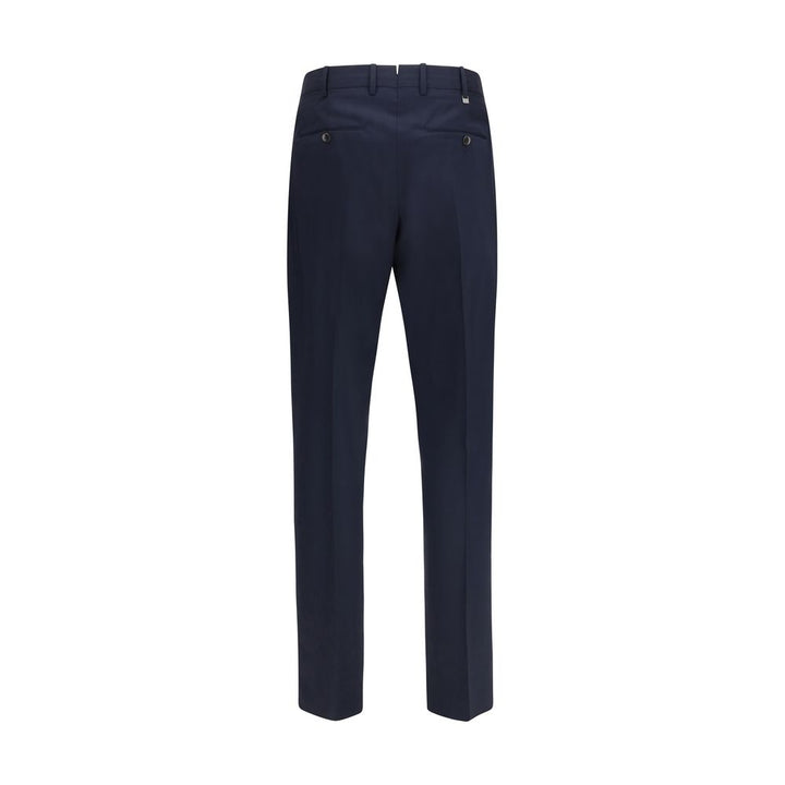 PT Torino Blue Wool Oves Aries Casual Pants