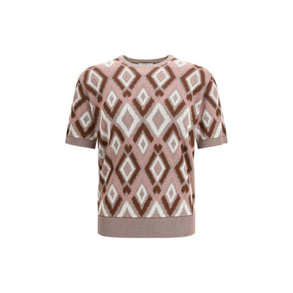 Piacenza Cashmere Multicolor Cotton Sweatshirt