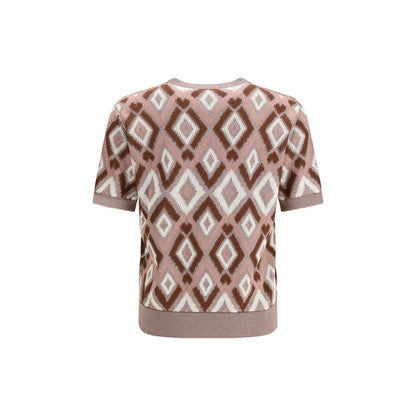 Piacenza Cashmere Multicolor Cotton Sweatshirt
