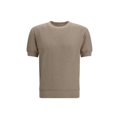 Piacenza Cashmere Beige Cotton Sweatshirt