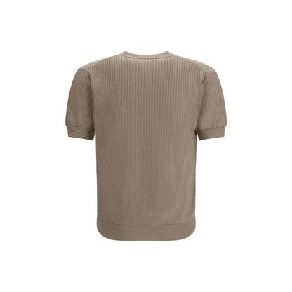 Piacenza Cashmere Beige Cotton Sweatshirt