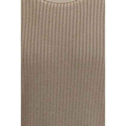Piacenza Cashmere Beige Cotton Sweatshirt