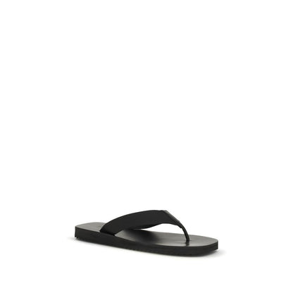 Senso Black Rubber Flip-Flop Sandals
