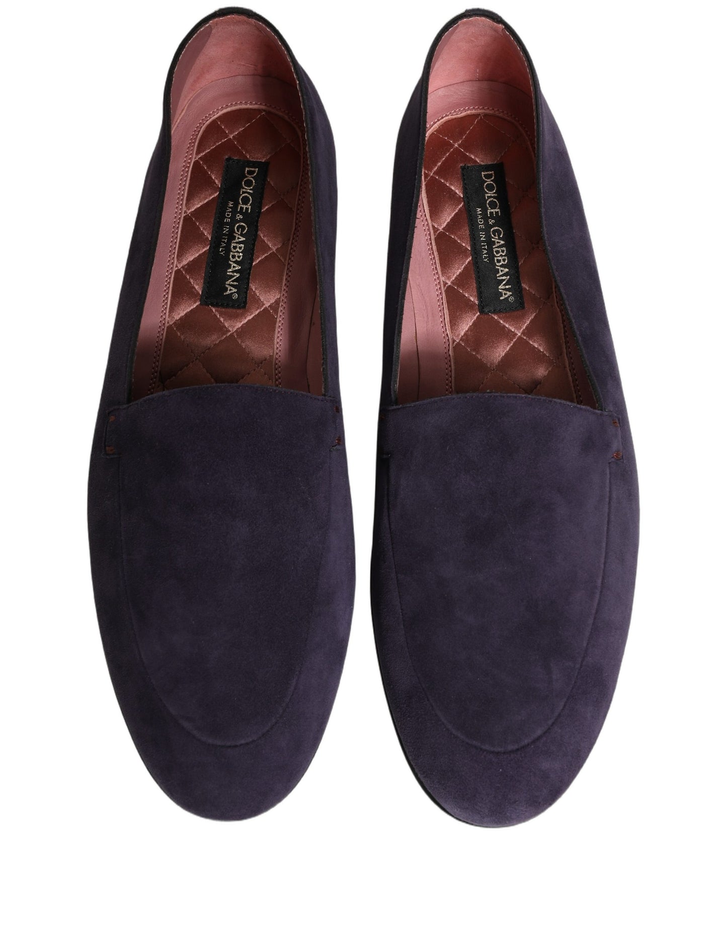 Mocassins pour homme Dolce & Gabbana en velours violet