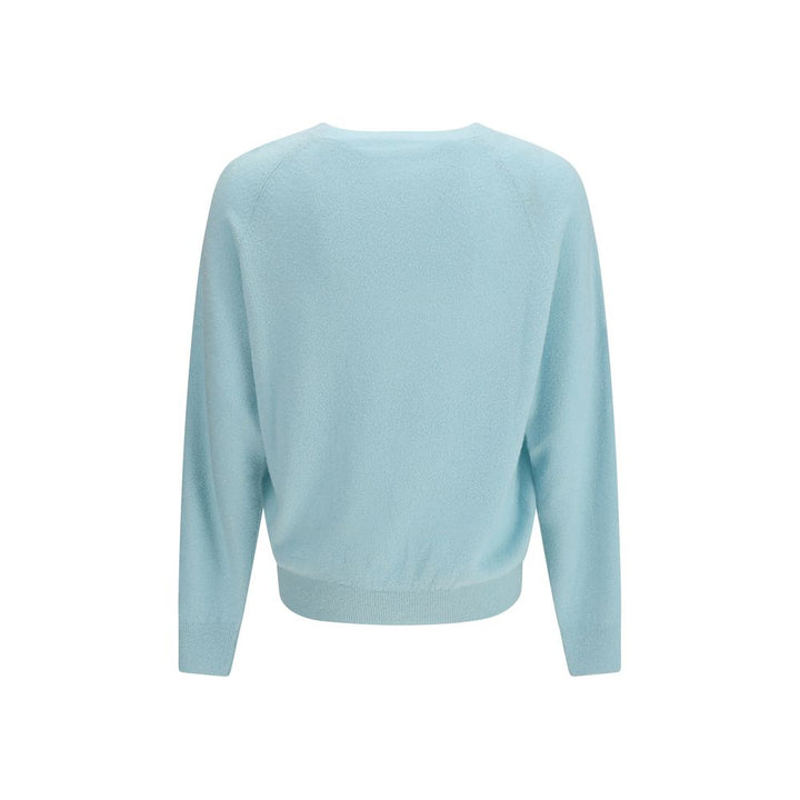 Umit Benan Blue Silk Sweatshirt
