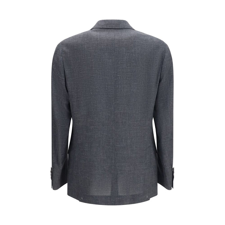 Blazer Brunello Cucinelli en laine grise Oves Aries