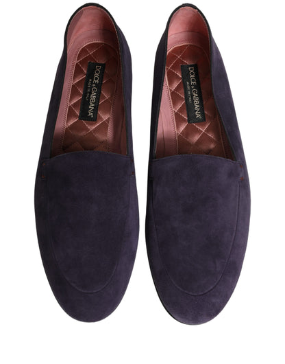Mocassins pour homme Dolce & Gabbana en velours violet