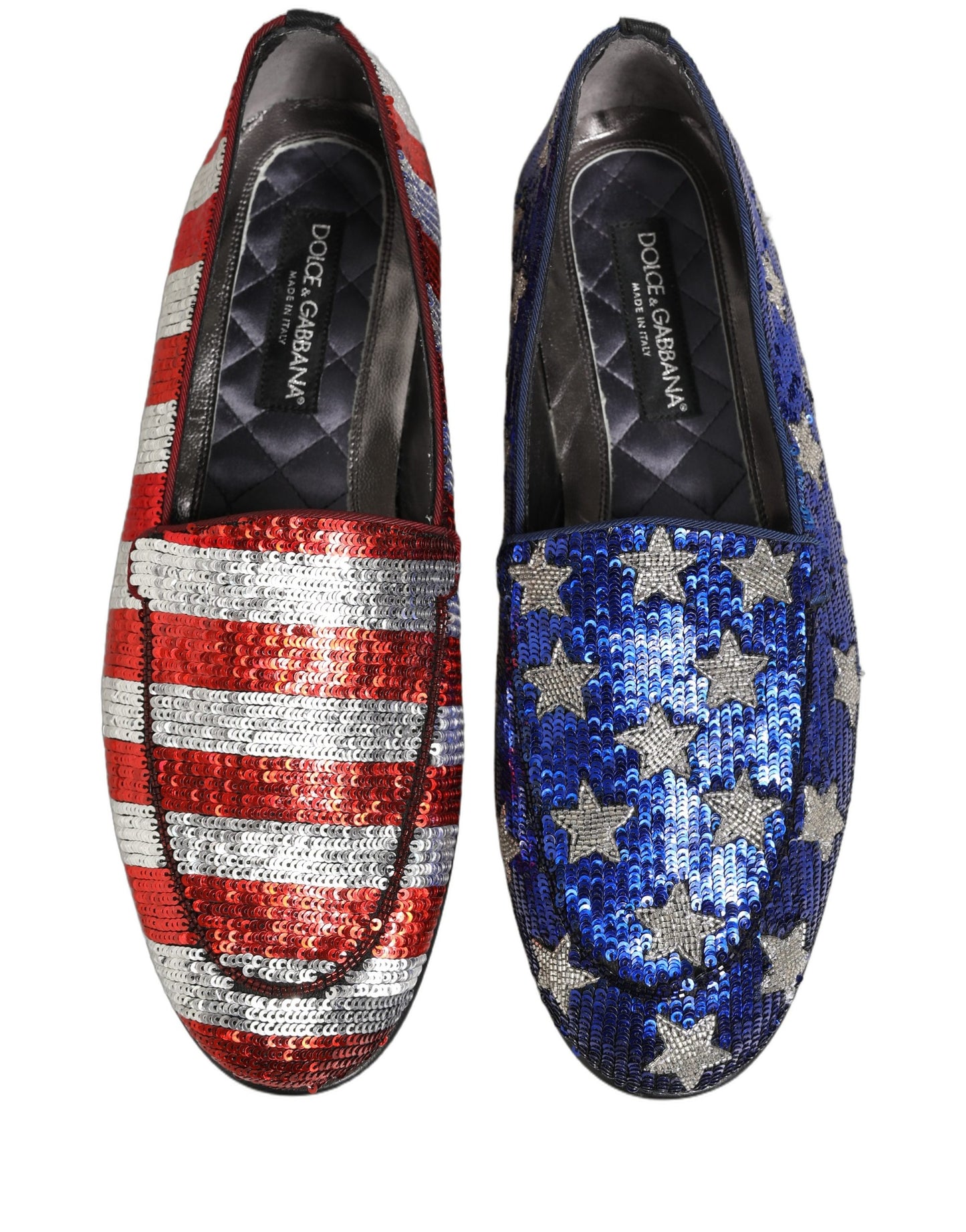Mocasines Dolce & Gabbana Multicolor Flag Sequin Dress