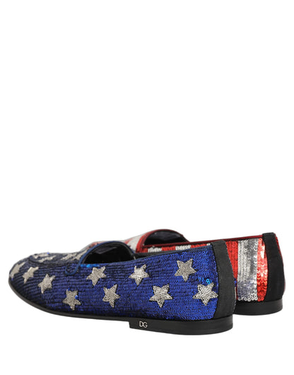 Mocasines Dolce & Gabbana Multicolor Flag Sequin Dress
