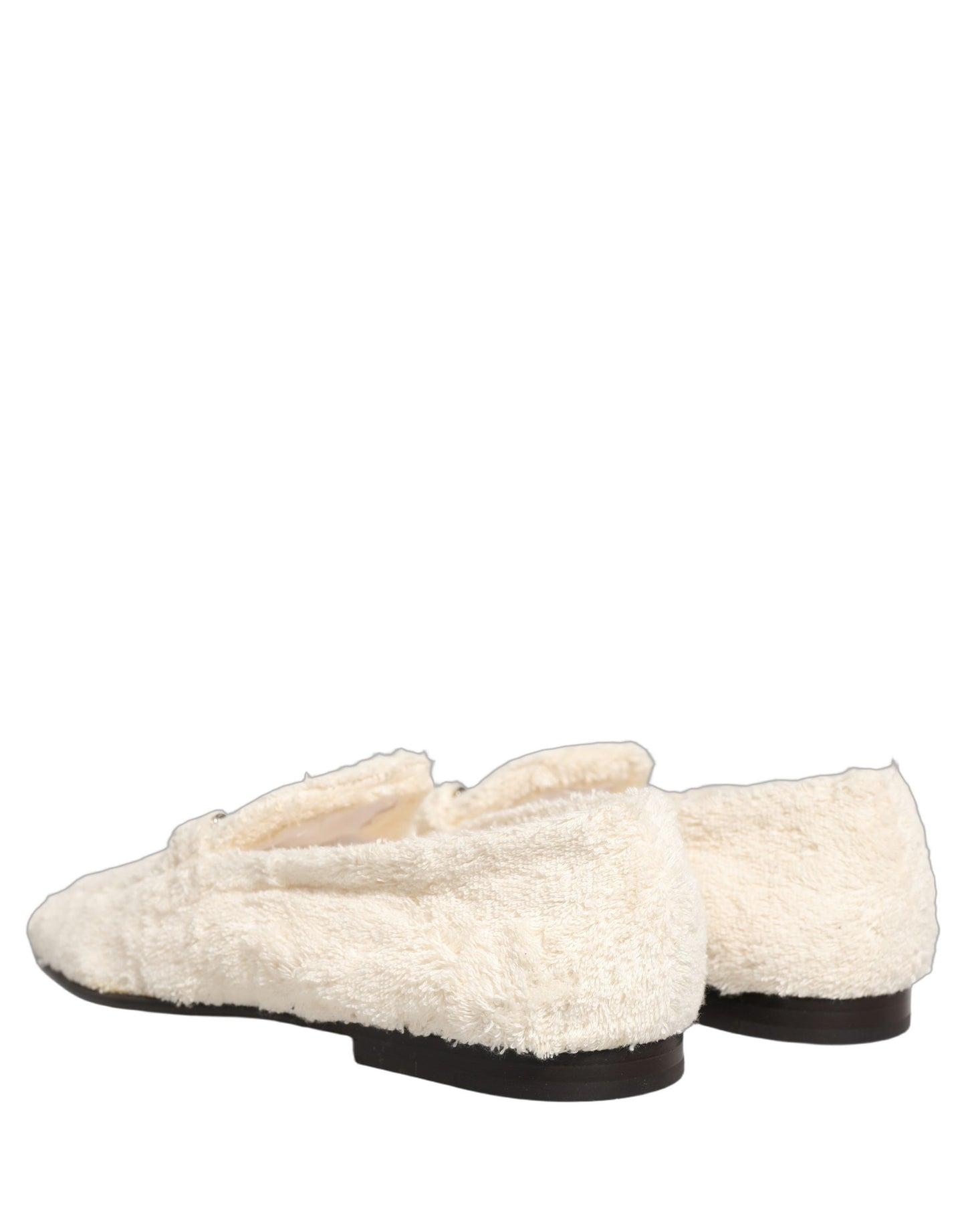 Zapatos mocasines de vestir para hombre Dolce & Gabbana de piel de oveja blanca