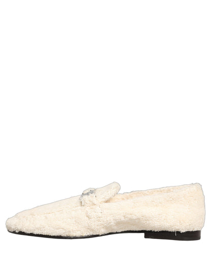 Zapatos mocasines de vestir para hombre Dolce & Gabbana de piel de oveja blanca