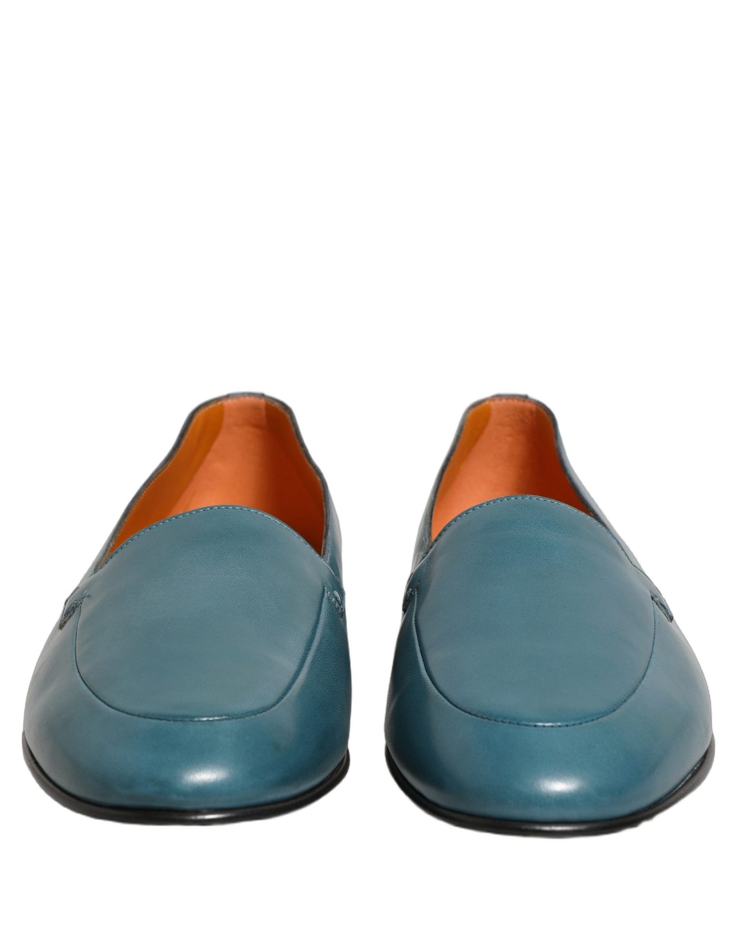 Mocassins pour Homme Dolce & Gabbana en Cuir Bleu avec Logo
