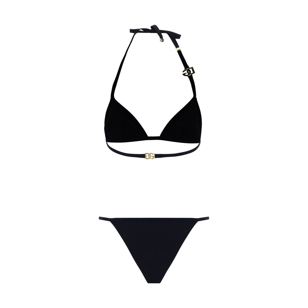Bikini de nailon negro de Dolce & Gabbana