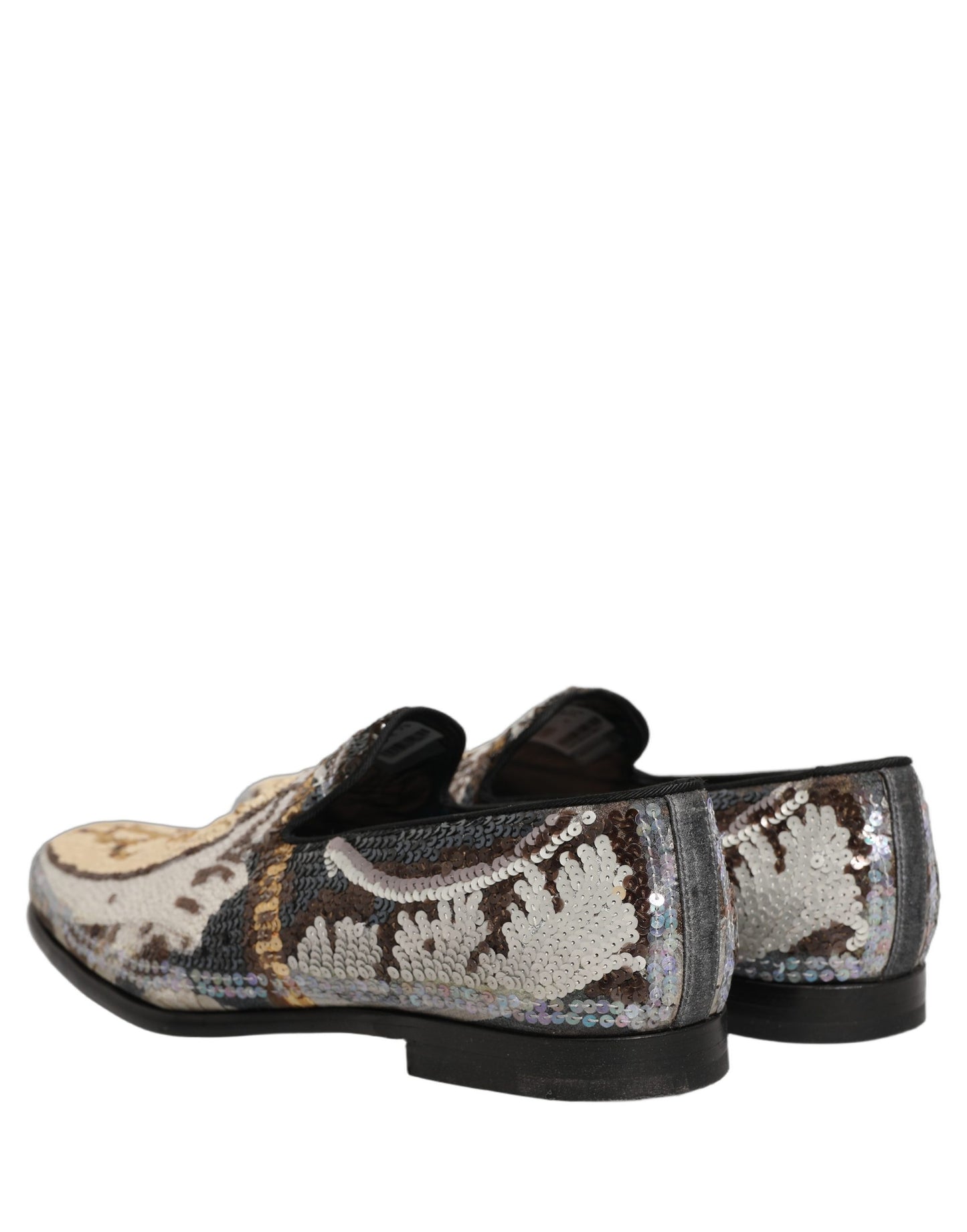 Zapatos Mocasines Dolce & Gabbana Multicolor Bordados con Lentejuelas