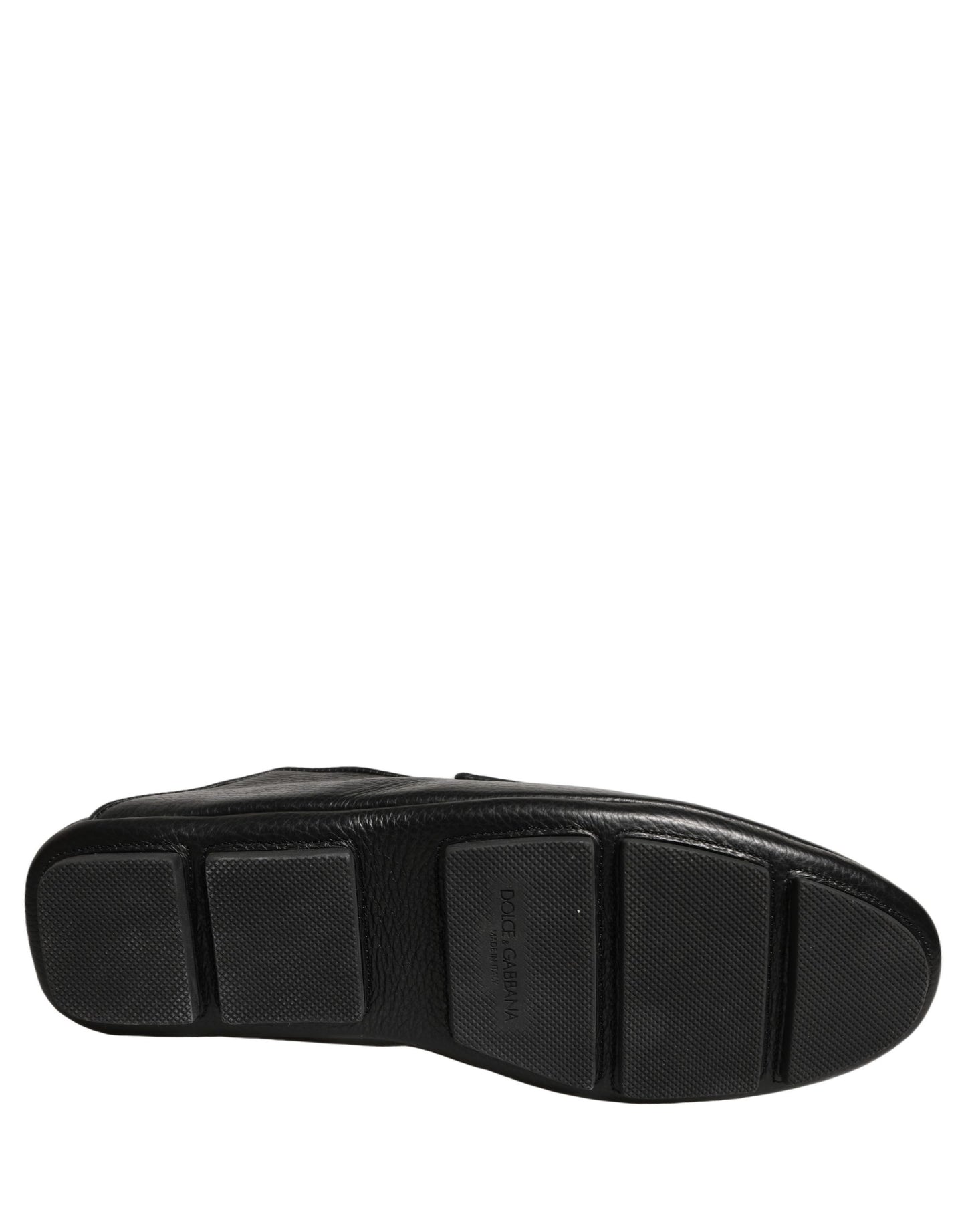 Zapatos Mocasines de Conducir de Piel de Venado Negros Dolce & Gabbana