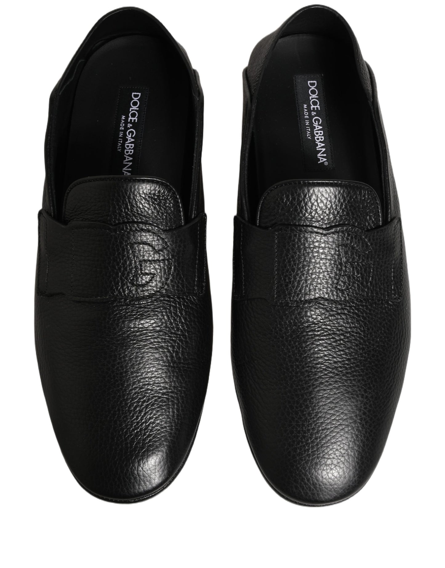 Zapatos Mocasines de Conducir de Piel de Venado Negros Dolce & Gabbana