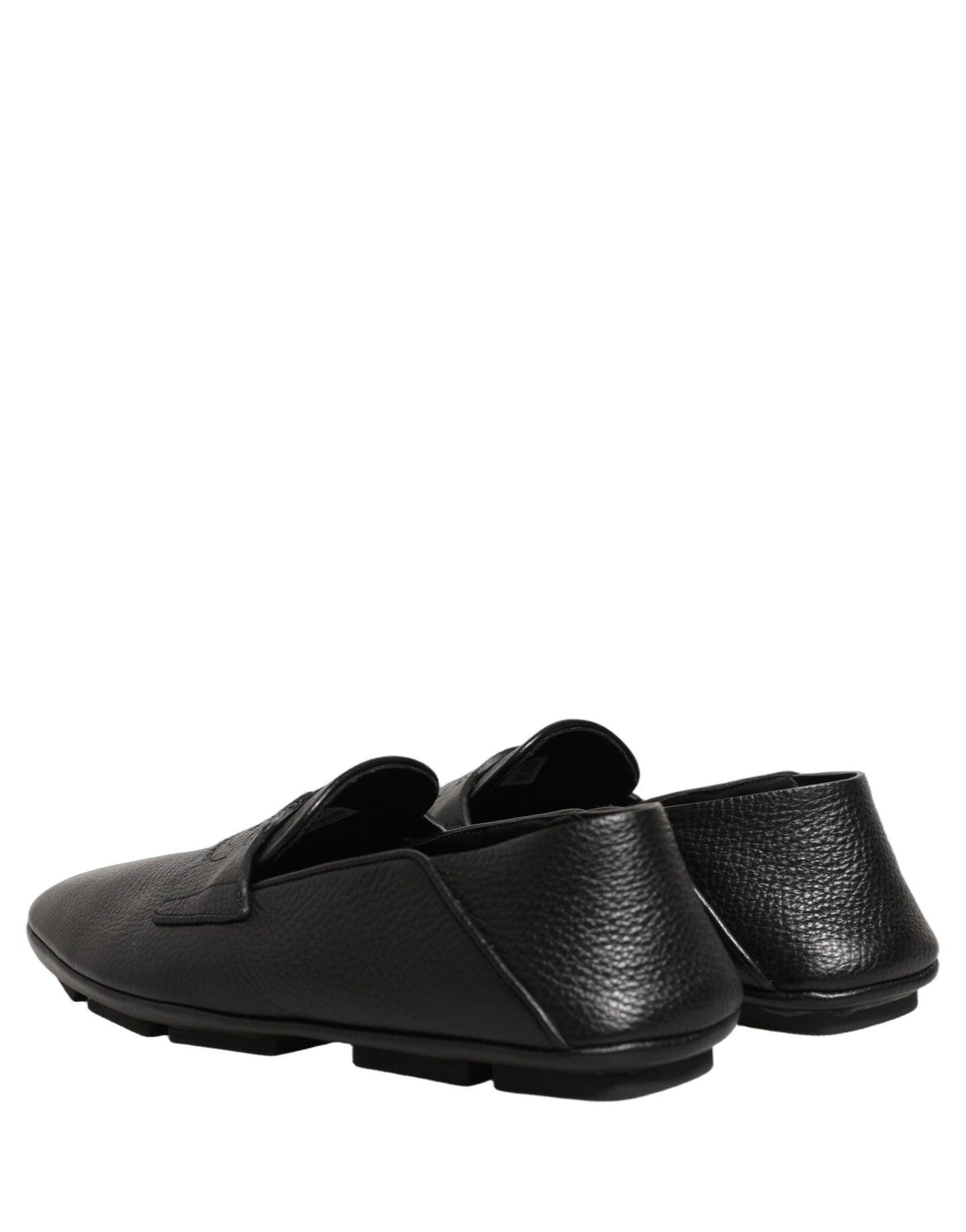 Zapatos Mocasines de Conducir de Piel de Venado Negros Dolce & Gabbana