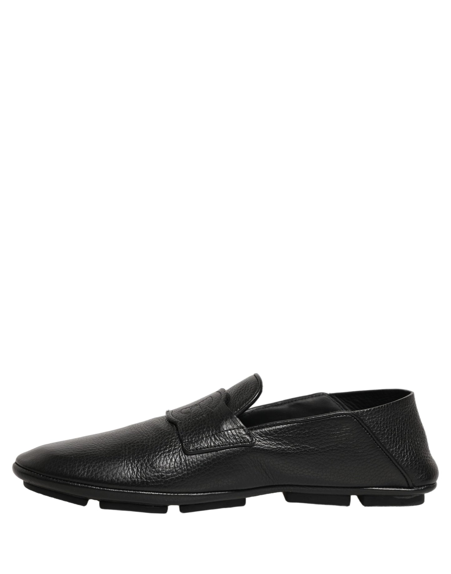 Zapatos Mocasines de Conducir de Piel de Venado Negros Dolce & Gabbana