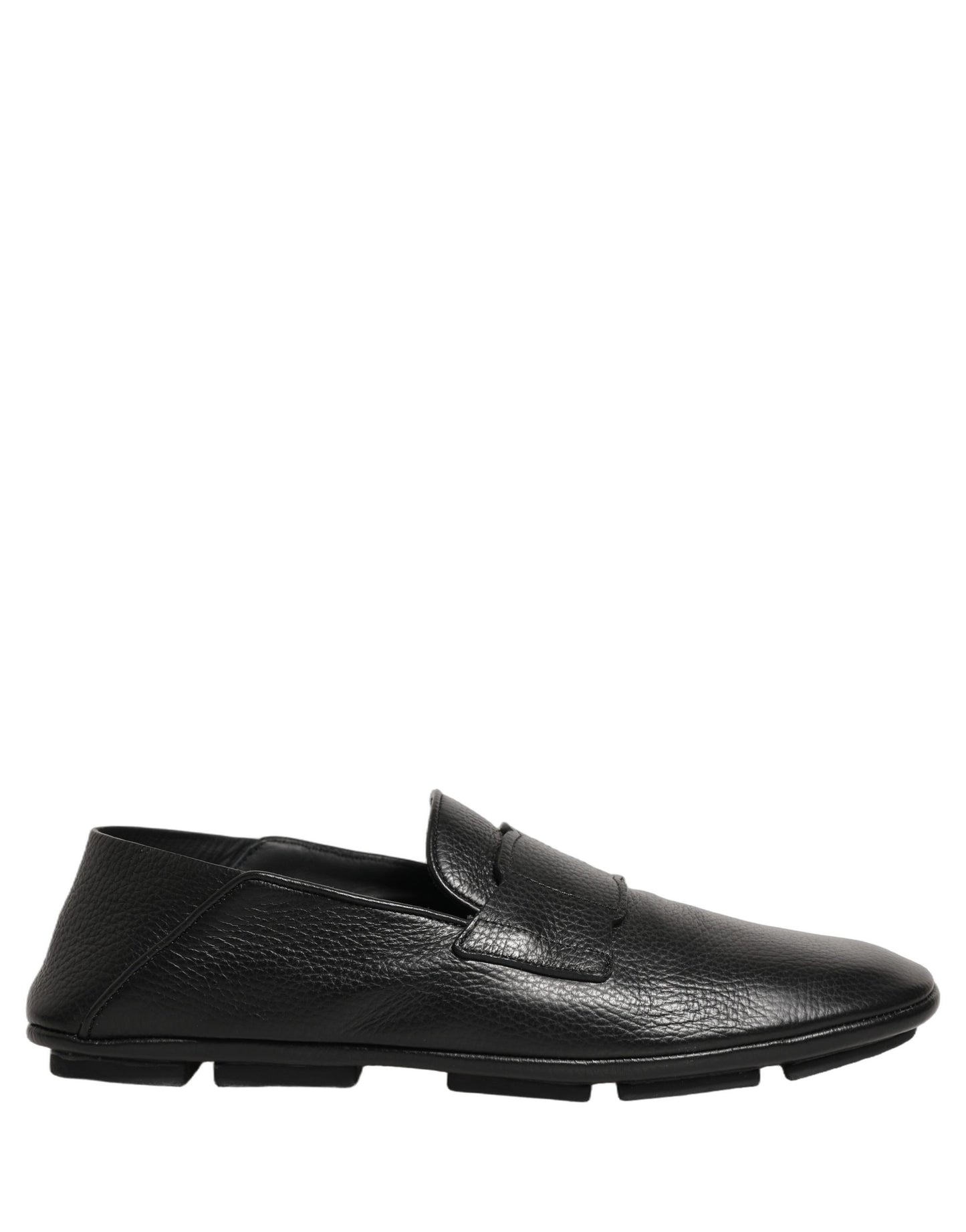 Zapatos Mocasines de Conducir de Piel de Venado Negros Dolce & Gabbana
