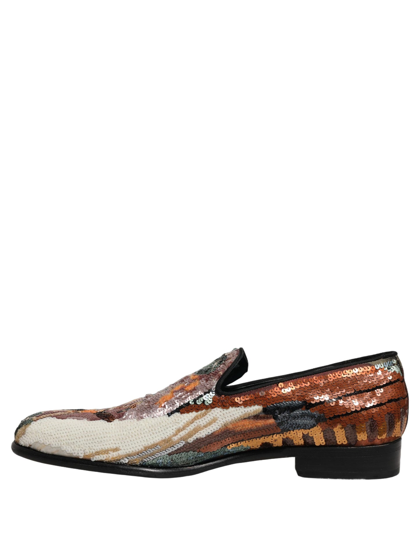 Zapatos Mocasines Dolce & Gabbana Multicolor Bordados con Lentejuelas