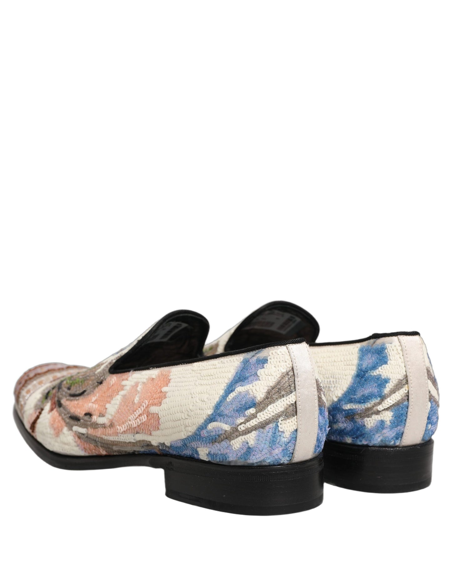 Zapatos mocasines Dolce & Gabbana multicolores bordados con lentejuelas