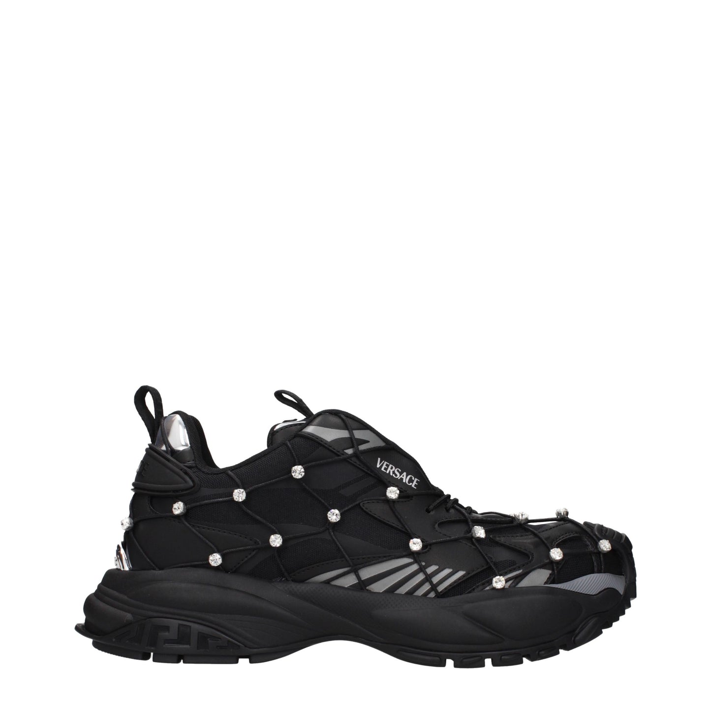 Zapatillas Versace de tela negras