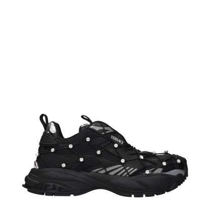 Zapatillas Versace de tela negras