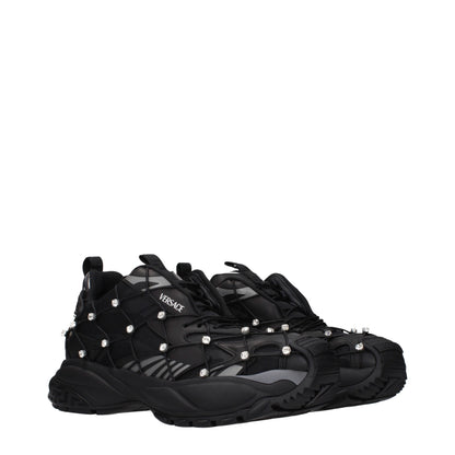 Zapatillas Versace de tela negras