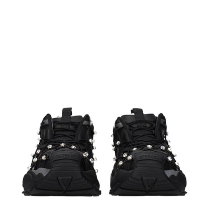 Zapatillas Versace de tela negras