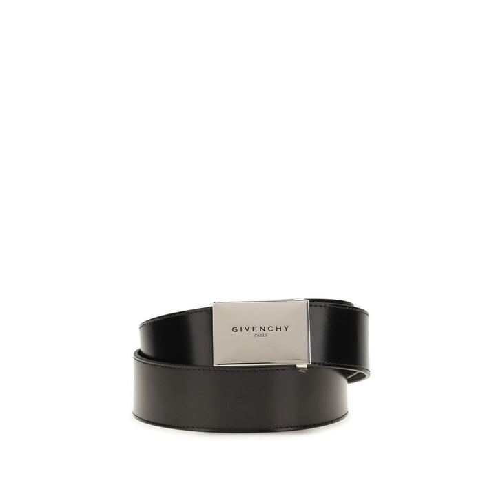 Cinturón normal Givenchy de piel de becerro negra Bos Taurus