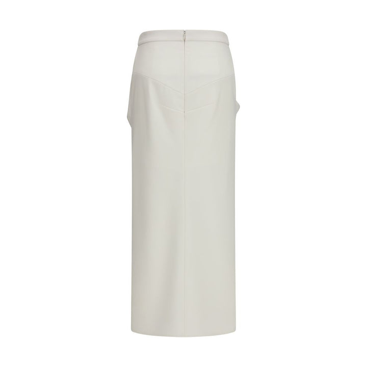 Falda larga Givenchy de lana blanca Oves Aries