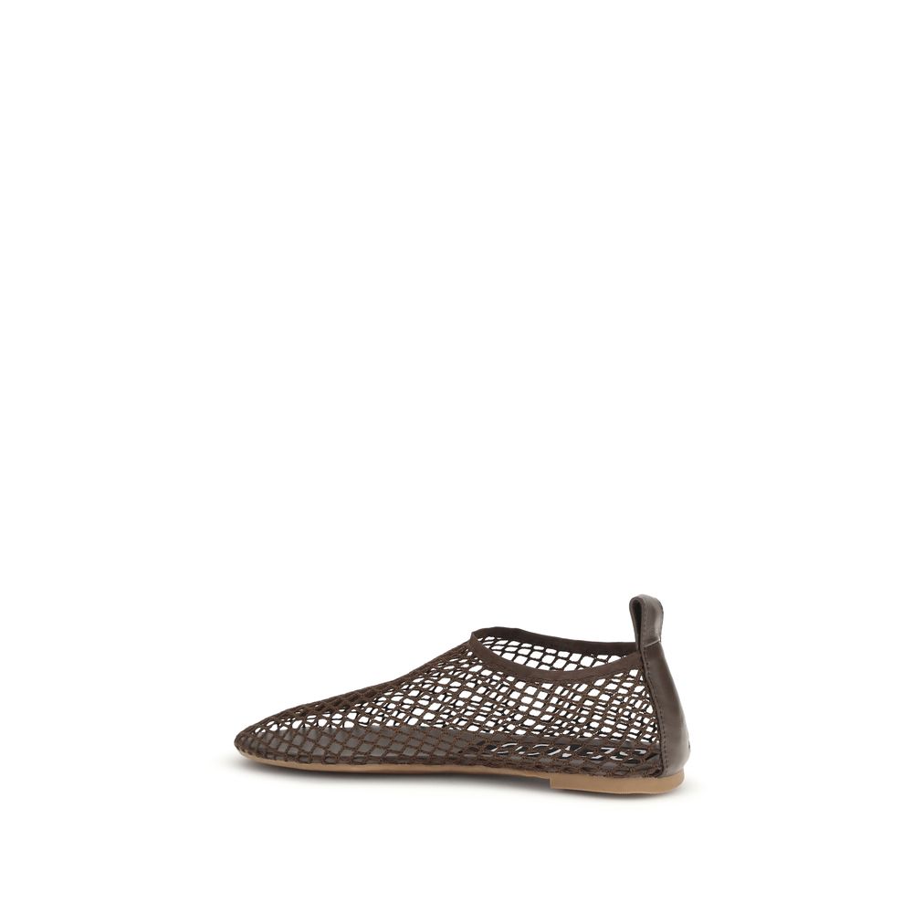 Senso Brown Rubber Ballet Flats