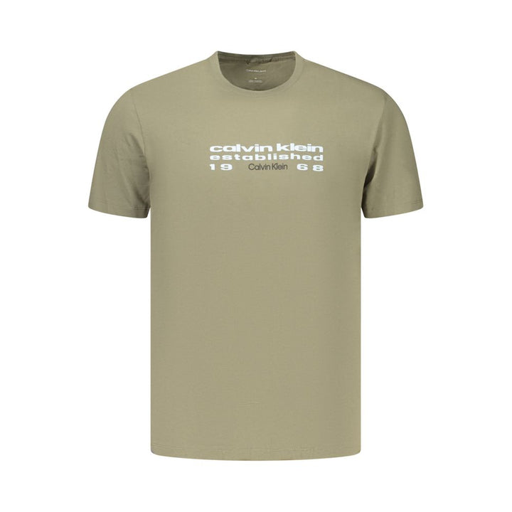 Calvin Klein Green Cotton Men's T-Shirt