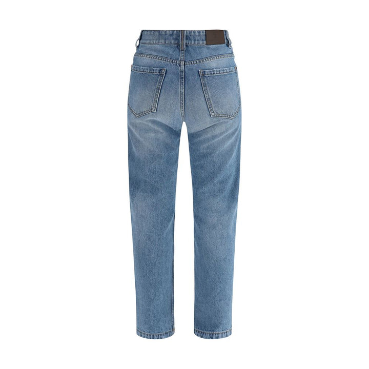 Vaqueros de algodón azul de Brunello Cucinelli