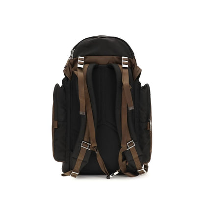 Sac à dos Prada en polyamide recyclé marron
