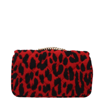 Sac porté épaule Versace en laine rouge