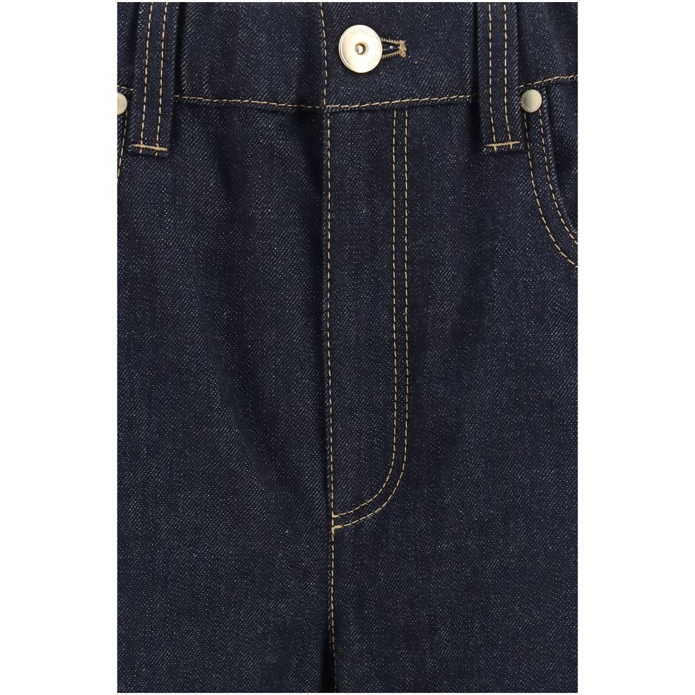 Vaqueros de algodón azul de Brunello Cucinelli